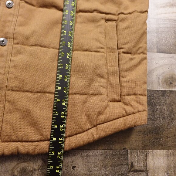 Duluth Trading Superior Fire Hose Quilted Shirt Jac Men's Size Large Brown - Picture 5 of 12